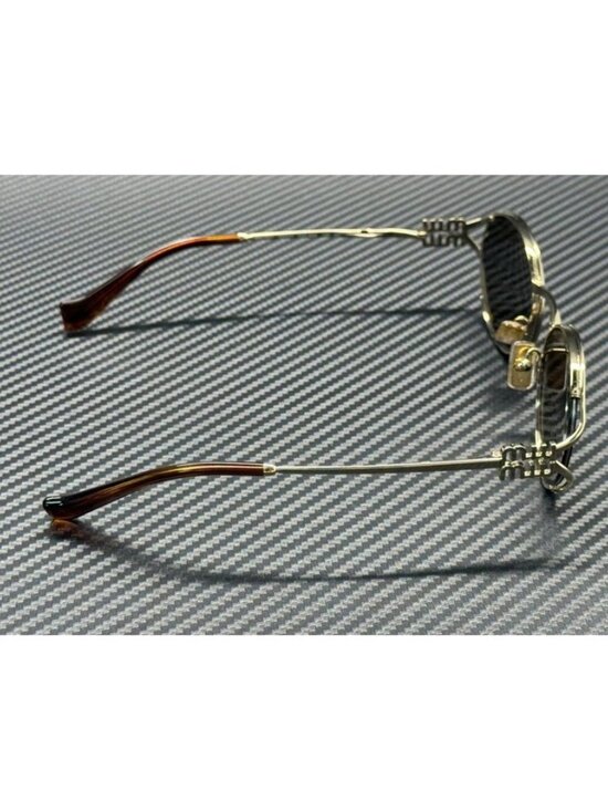 New Miu Miu Women Pale Gold Sunglasses 54-21-125